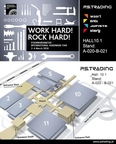 Zaproszenie P.S. Trading na EISENWARENMESSE 2026